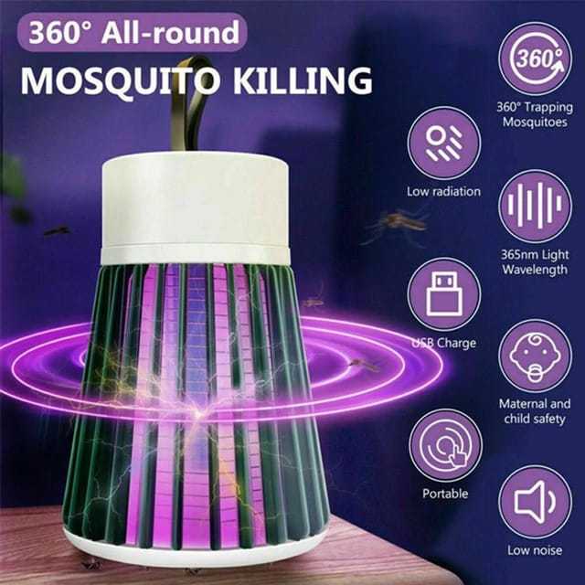 Electric Mosquito Killer Lamp - Quiet, Chemical-Free, USB Powered Solution