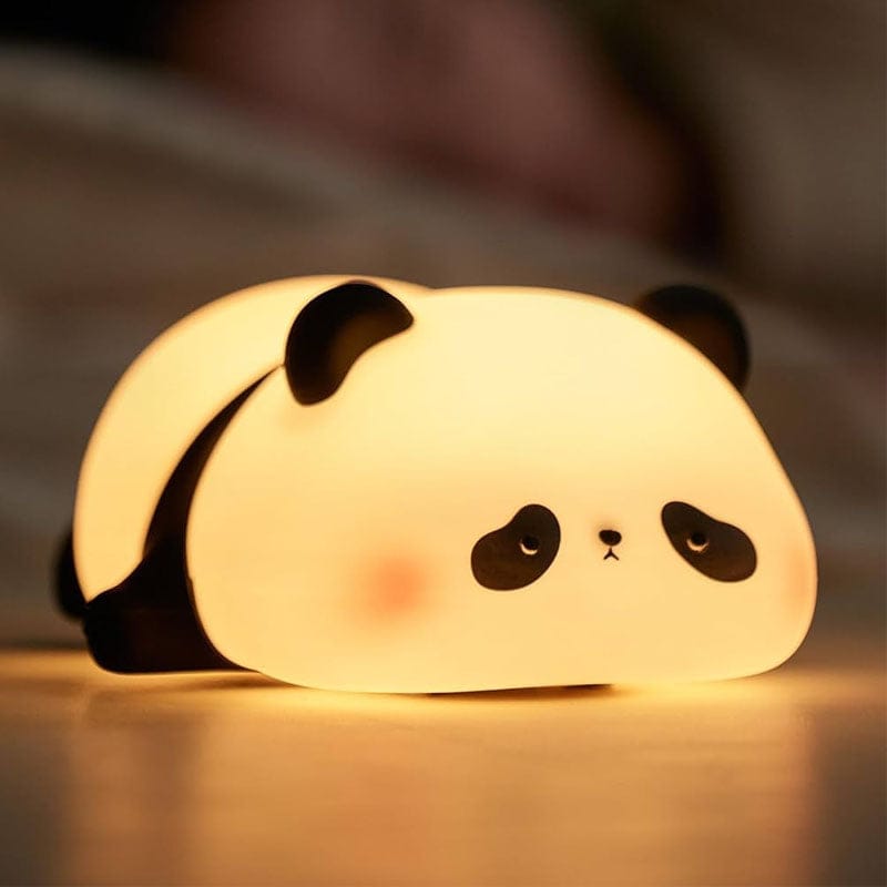 Cute Panda Night Lamp – Soft Silicone LED Bedside Lamp for Kids & Home Decor