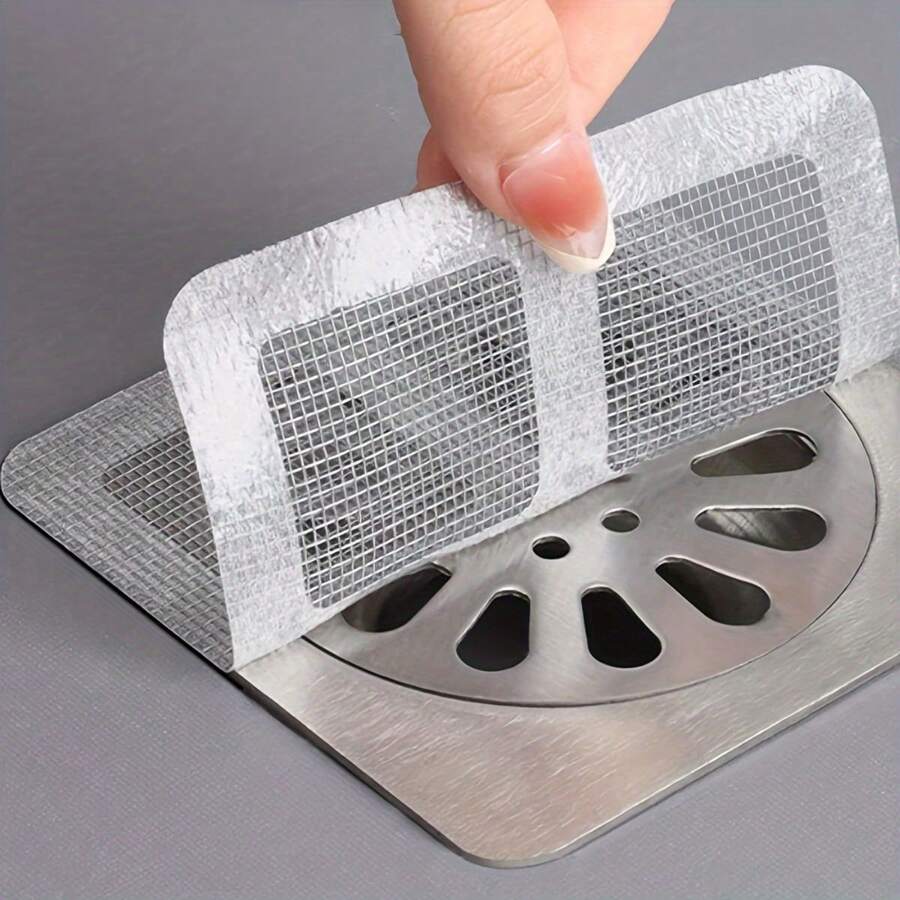 Multifunctional Net Sticker Drainer Net For Bathroom (Pack of 10)