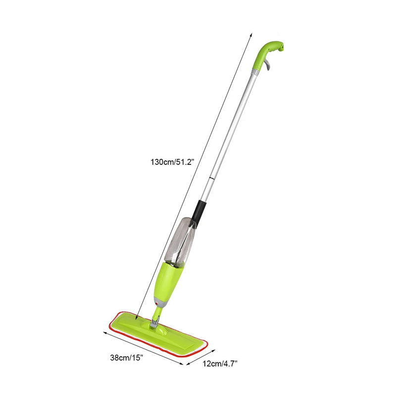 Magic Water Spray Mop with Microfiber Cloth & Built-in Water Tank