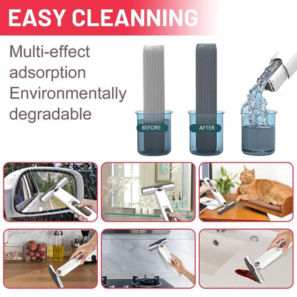 Portable Mini Mop with Squeeze Handle - Foldable Desktop & Table Cleaner