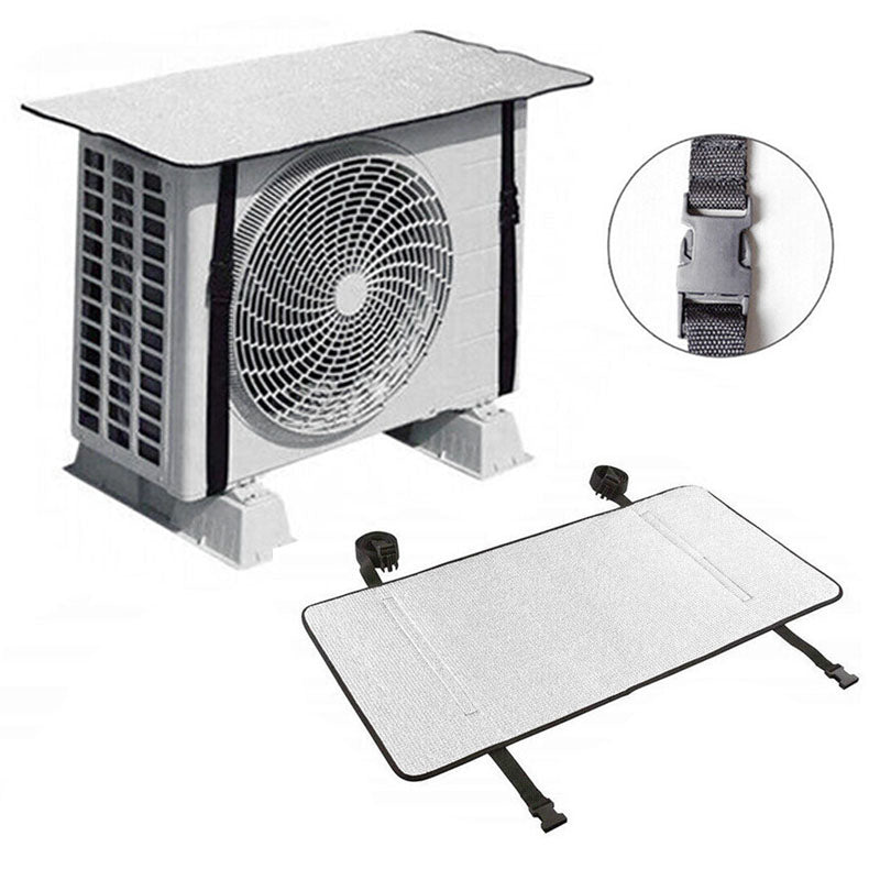 AC Outdoor Unit Protector – Premium Aluminium Cover with Security Straps