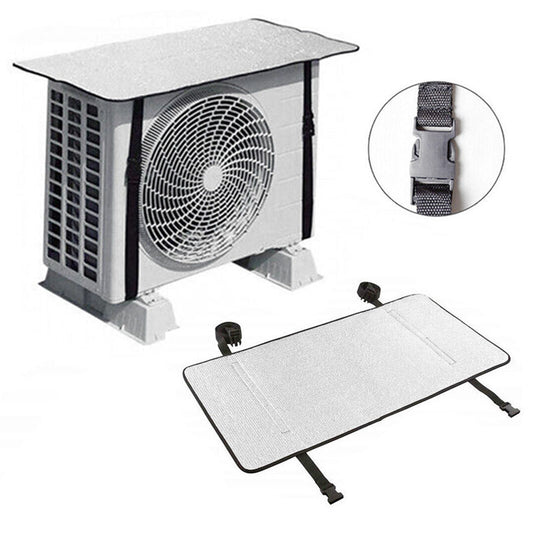 AC Outdoor Unit Protector – Premium Aluminium Cover with Security Straps