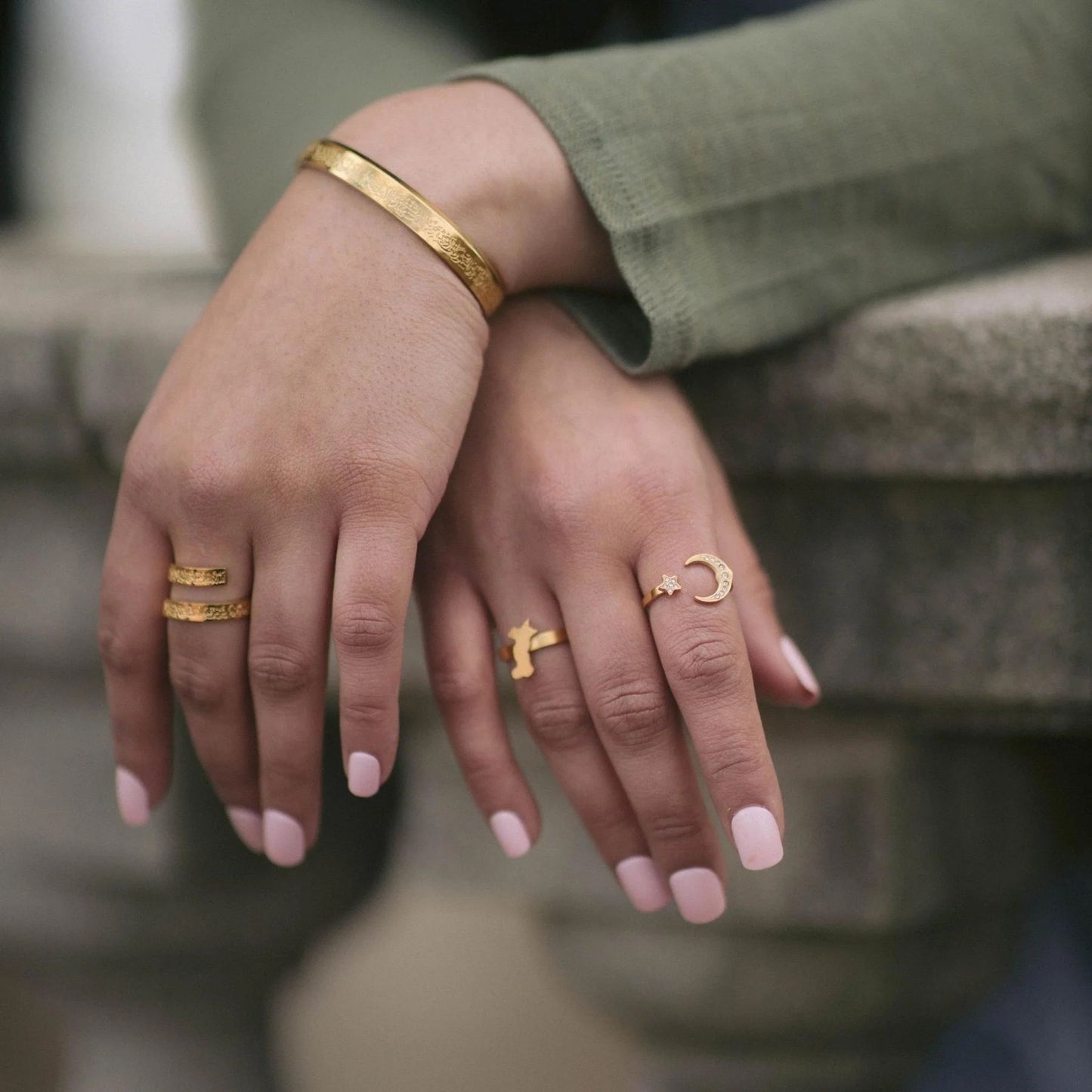 Adjustable Ayat ul Kursi Spiral Ring – Spiritual Protection Gift for Men & Women