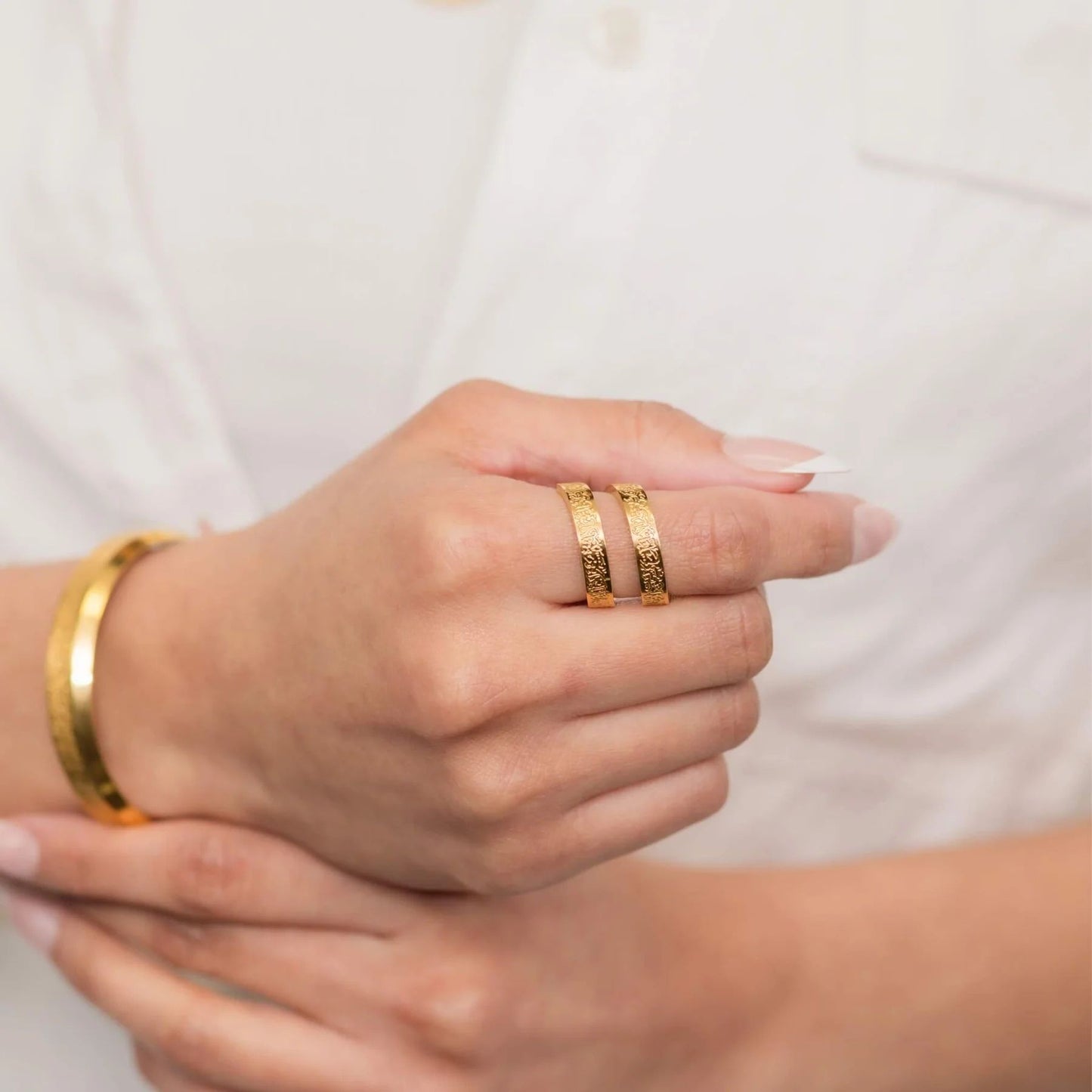 Adjustable Ayat ul Kursi Spiral Ring – Spiritual Protection Gift for Men & Women