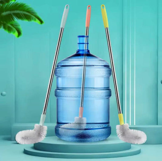 2-in-1 Manual Water Bottle Pump + Cleaning Brush | Easy Water Dispenser Set