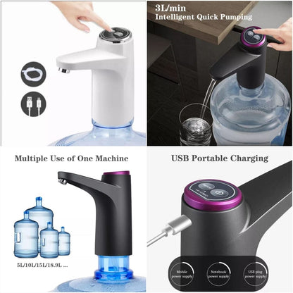 USB Rechargeable Electric Water Bottle Pump – Automatic Dispenser