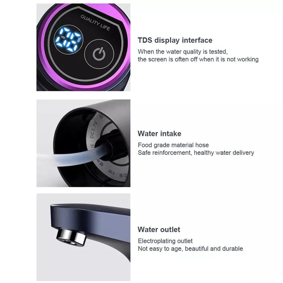 USB Rechargeable Electric Water Bottle Pump – Automatic Dispenser