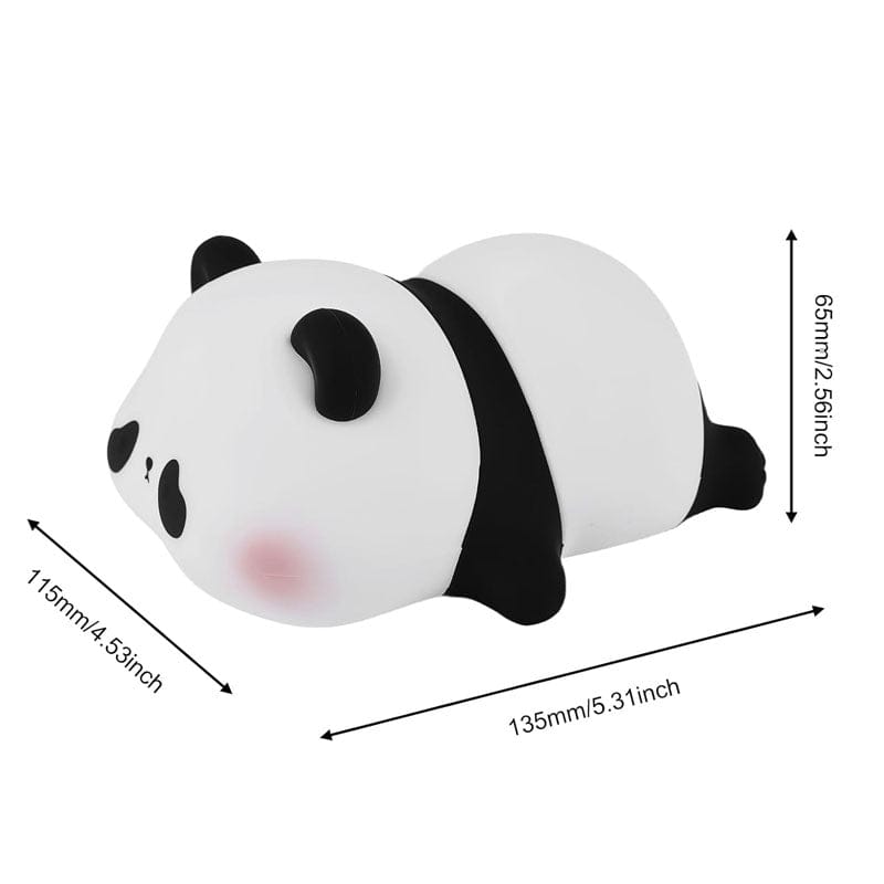 Cute Panda Night Lamp – Soft Silicone LED Bedside Lamp for Kids & Home Decor