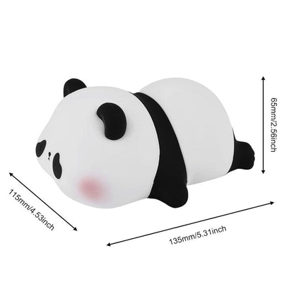 Cute Panda Night Lamp – Soft Silicone LED Bedside Lamp for Kids & Home Decor
