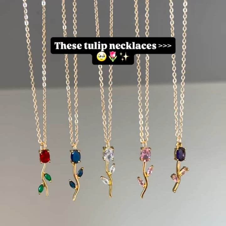 Combo Deal | Premium Tulip Pendant, Earrings & Bracelet with Free Delivery