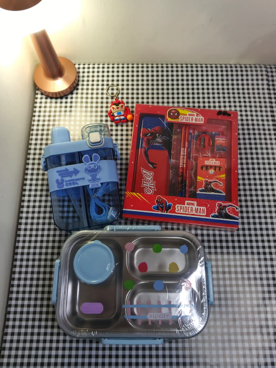 Back to School Deal for Kids – Lunch Box, Water Bottle & Stationery Set + Free Keychain
