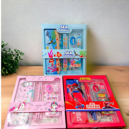 Kids Stationery Set with Pencil Case & School Supplies – Cute Gift Set for Boys & Girls