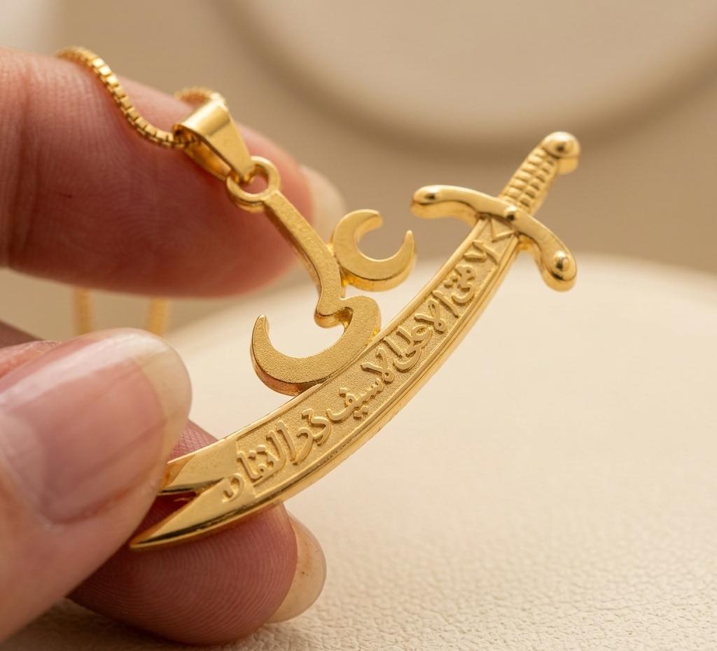 Combo Deal | Hazrat Ali (AS) Sword Pendant & Bracelet with Free Delivery