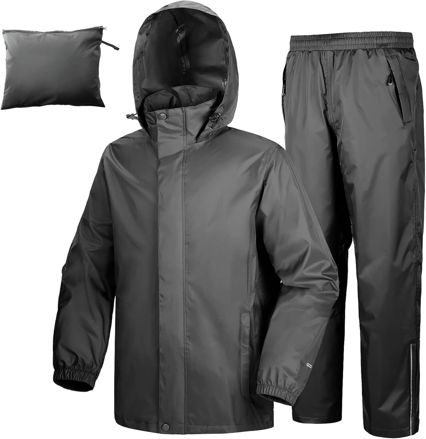 Premium Waterproof Rain Suit for Men & Women – EVA Rain Jacket & Trouser Set with Hood