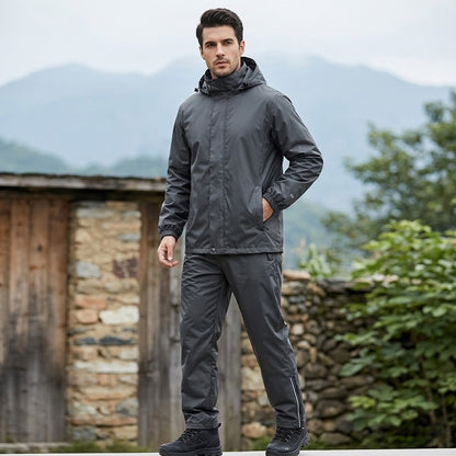 Premium Waterproof Rain Suit for Men & Women – EVA Rain Jacket & Trouser Set with Hood