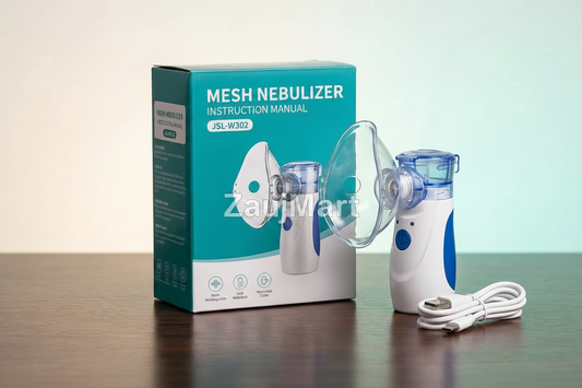 Portable Mesh Nebulizer | Handheld Steam Inhaler for Adults & Kids