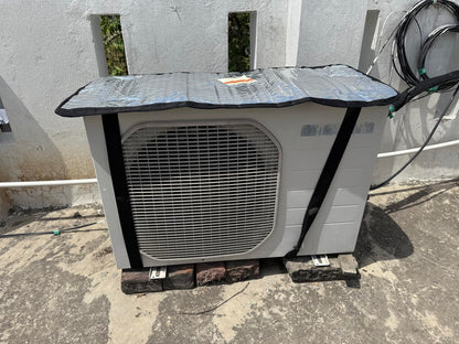 AC Outdoor Unit Protector – Premium Aluminium Cover with Security Straps