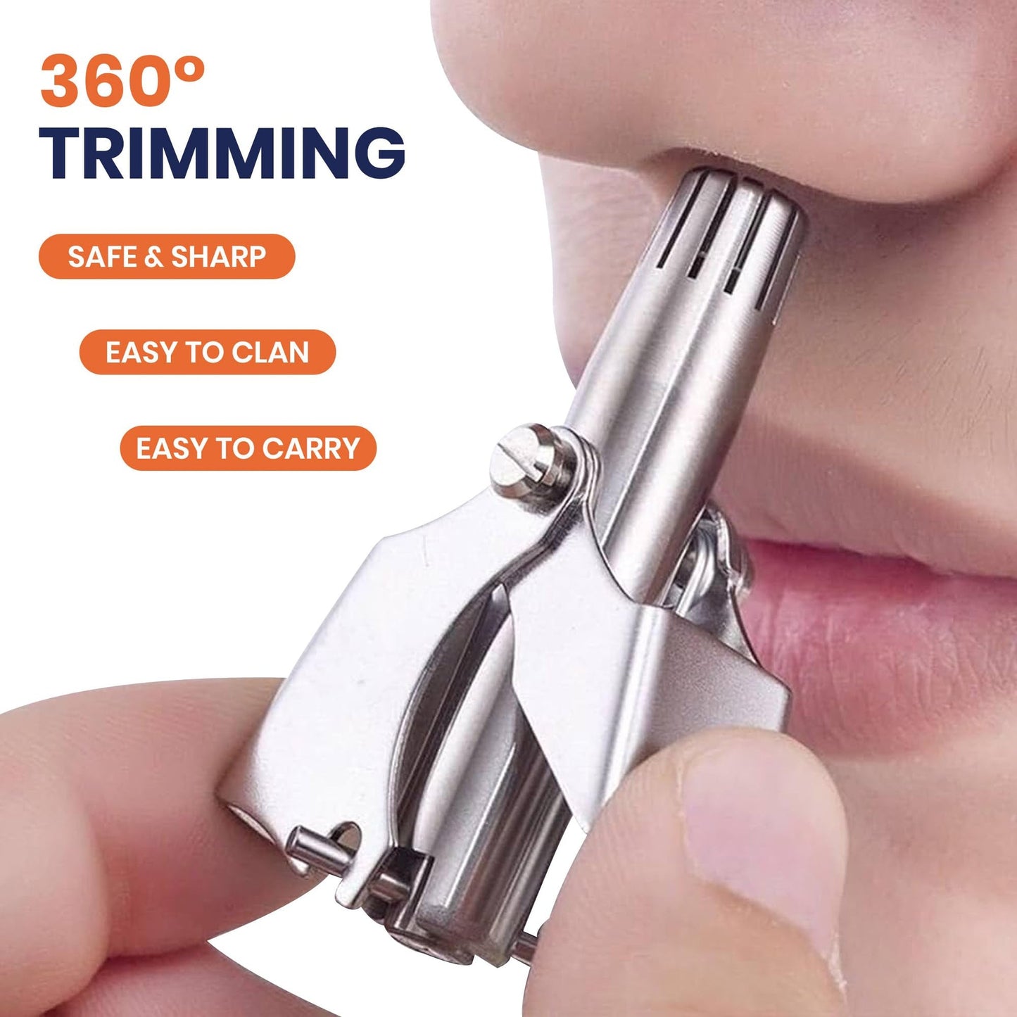 Manual Ear & Nose Hair Trimmer Clipper